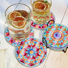 Load image into Gallery viewer, 6pcs Coaster Set Classic Mandala DIY Holiday Christmas Waterproof