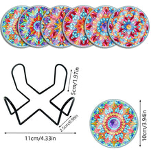 Load image into Gallery viewer, 6pcs Coaster Set Classic Mandala DIY Holiday Christmas Waterproof