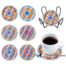 Load image into Gallery viewer, 6pcs Coaster Set Classic Mandala DIY Holiday Christmas Waterproof