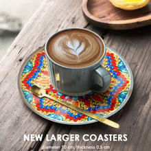 Load image into Gallery viewer, 6pcs Coaster Set Classic Mandala DIY Holiday Christmas Waterproof