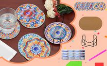 Load image into Gallery viewer, 6pcs Coaster Set Classic Mandala DIY Holiday Christmas Waterproof