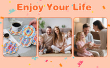 Load image into Gallery viewer, 6pcs Coaster Set Classic Mandala DIY Holiday Christmas Waterproof