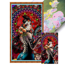 Load image into Gallery viewer, Huancan - Girl - 40*70CM 11CT 3 Stamped Cross Stitch