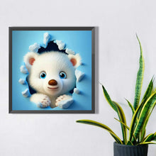 Load image into Gallery viewer, Bear In The Wall 40*40CM(Picture) Partial AB Full Square Drill Diamond Painting