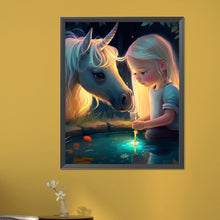 Load image into Gallery viewer, Unicorn Girl 40*50CM(Picture) Full Round Drill Diamond Painting