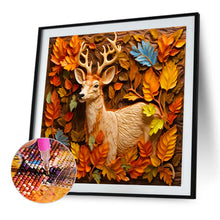 Load image into Gallery viewer, Elk Relief 40*40CM(Picture) Partial AB Full Square Drill Diamond Painting