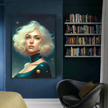 Load image into Gallery viewer, Huancan - White-Haired Beauty - 40*60CM 11CT 3 Stamped Cross Stitch