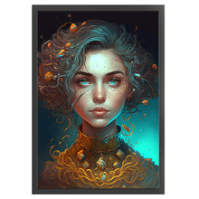 Load image into Gallery viewer, Huancan - Curly-Haired Beauty - 40*60CM 11CT 3 Stamped Cross Stitch