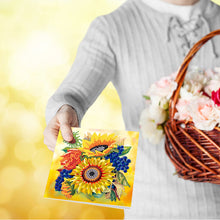 Load image into Gallery viewer, 12PCS DIY Bird Flower Diamond Painting Greeting Card Set for Holidays Festivals