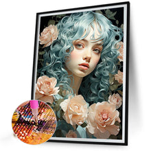Load image into Gallery viewer, Girl With Wavy Hair 40*55CM(Canvas) Full Round Drill Diamond Painting