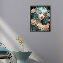 Load image into Gallery viewer, Girl With Wavy Hair 40*55CM(Canvas) Full Round Drill Diamond Painting