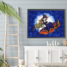 Load image into Gallery viewer, Magic Carpet Witch 40*30CM(Canvas) Full Round Drill Diamond Painting