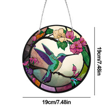 Load image into Gallery viewer, DIY Crystal Diamond Pendant Single-sided 5D Round for Home Garden (Dragonfly)