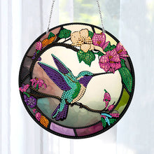 Load image into Gallery viewer, DIY Crystal Diamond Pendant Single-sided 5D Round for Home Garden (Dragonfly)