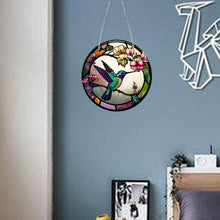 Load image into Gallery viewer, DIY Crystal Diamond Pendant Single-sided 5D Round for Home Garden (Dragonfly)