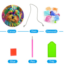 Load image into Gallery viewer, DIY Crystal Diamond Pendant Single-sided 5D Round for Home Garden (Dog)