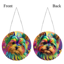 Load image into Gallery viewer, DIY Crystal Diamond Pendant Single-sided 5D Round for Home Garden (Dog)