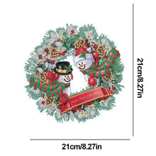 Load image into Gallery viewer, 5D DIY Hanging Wreath Diamond Christmas Diamond Wall Decor Wreath