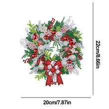 Load image into Gallery viewer, 5D DIY Hanging Wreath Diamond Christmas Diamond Wall Decor Wreath