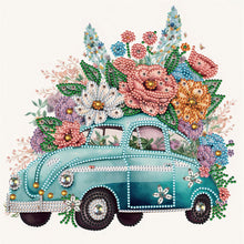 Load image into Gallery viewer, 2PCS Flowers And Cars 30*30CM(Canvas) Partial Special Shaped Drill Diamond Painting