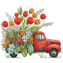 Load image into Gallery viewer, 2PCS Flowers And Cars 30*30CM(Canvas) Partial Special Shaped Drill Diamond Painting