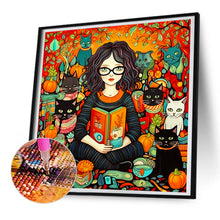 Load image into Gallery viewer, Halloween Exclusive Magical World Girl 70*70CM(Canvas) Full Round Drill Diamond Painting