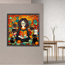 Load image into Gallery viewer, Halloween Exclusive Magical World Girl 70*70CM(Canvas) Full Round Drill Diamond Painting