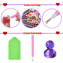 Load image into Gallery viewer, 4pcs Diamond Painting Cover Minders (yellow blue purple rose red)