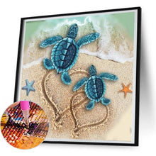 Load image into Gallery viewer, Beach Turtle 30*30CM(Canvas) Full Round Drill Diamond Painting