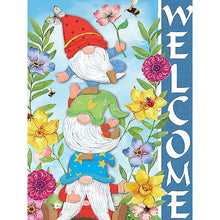 Load image into Gallery viewer, Flower Gnome 30*40CM(Canvas) Full Round Drill Diamond Painting