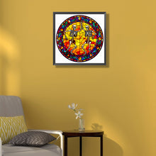Load image into Gallery viewer, Glass Halloween Skull 50*50CM(Canvas) Full Round Drill Diamond Painting