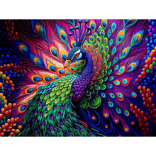 Load image into Gallery viewer, Partial AB - Peacock Spreading Its Tail 40*30CM(Picture) Full Square Drill Diamond Painting