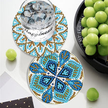 Load image into Gallery viewer, 6PCS Diamond Crafts Coasters with Holder Wooden (Mandara)