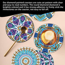 Load image into Gallery viewer, 6PCS Diamond Crafts Coasters with Holder Wooden (Mandara)