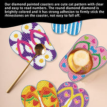Load image into Gallery viewer, 6PCS Diamond Painting Art Coasters with Holder Wooden (Beach Holiday)