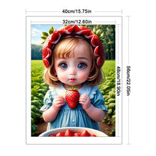 Load image into Gallery viewer, Yishu - Strawberry Shortcake - 40*56CM 11CT 3 Stamped Cross Stitch