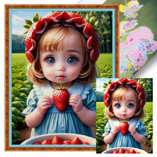 Load image into Gallery viewer, Yishu - Strawberry Shortcake - 40*56CM 11CT 3 Stamped Cross Stitch
