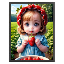 Load image into Gallery viewer, Yishu - Strawberry Shortcake - 40*56CM 11CT 3 Stamped Cross Stitch