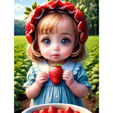 Load image into Gallery viewer, Yishu - Strawberry Shortcake - 40*56CM 11CT 3 Stamped Cross Stitch