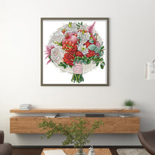 Load image into Gallery viewer, Joy Sunday - Pomegranates And Flowers - 34*35CM 14CT 2 Stamped Cross Stitch