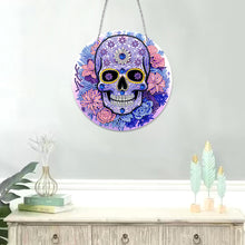 Load image into Gallery viewer, 2D Flat Skull Diamond Art Kit Painting Suncatcher Double Sided Home Garden Decor