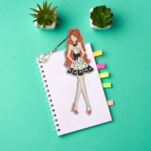 Load image into Gallery viewer, 6pcs Bookmark Diamond Dots with Crystal Little Witch Dot Drill Book Mark Cartoon