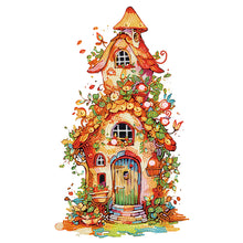 Load image into Gallery viewer, House With Green Leaves 30*50CM(Canvas) Partial Special Shaped Drill Diamond Painting