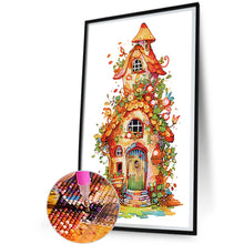 Load image into Gallery viewer, House With Green Leaves 30*50CM(Canvas) Partial Special Shaped Drill Diamond Painting