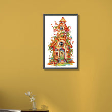 Load image into Gallery viewer, House With Green Leaves 30*50CM(Canvas) Partial Special Shaped Drill Diamond Painting