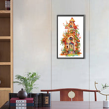 Load image into Gallery viewer, House With Green Leaves 30*50CM(Canvas) Partial Special Shaped Drill Diamond Painting