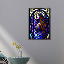 Load image into Gallery viewer, Girl With Glass 40*60CM(Picture) Full Round Drill Diamond Painting