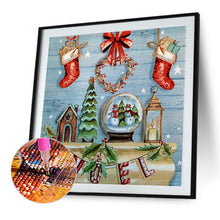 Load image into Gallery viewer, Christmas Wall Decoration 40*40CM(Canvas) Full Round Drill Diamond Painting
