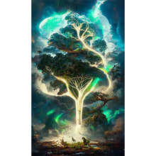 Load image into Gallery viewer, Huancan - Glowing Tree - 40*65CM 11CT 3 Stamped Cross Stitch