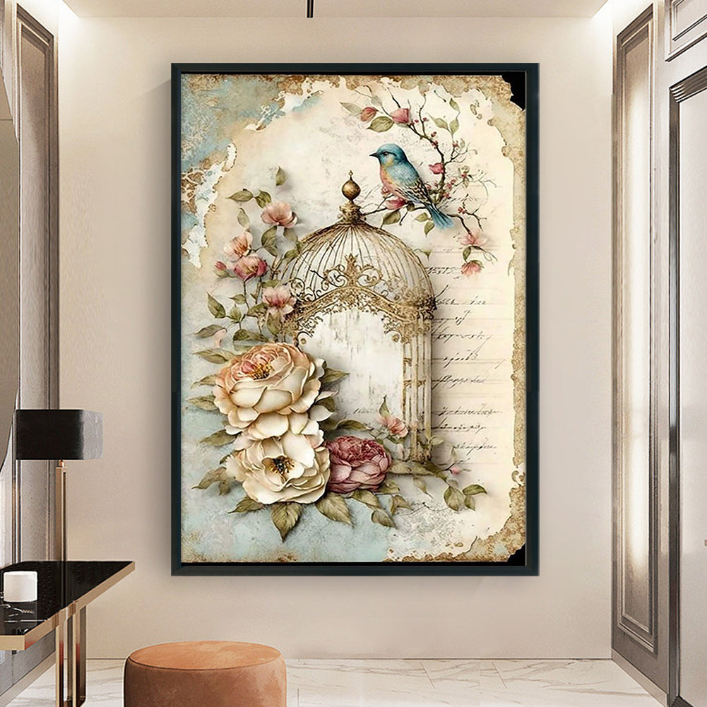 Vintage Poster - Full 11CT Counted Cross Stitch 40x60CM - Yishu